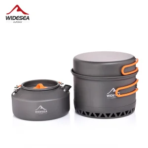 Widesea Camping 1.3L 2.3L Cookware Outdoor Cooking Set Heat Cooker