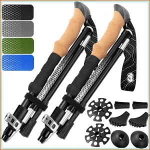 Premium Foldable Hiking Poles - Adjustable
