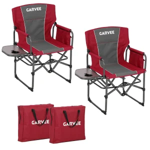1 Pack / 2 Pack Oversized Heavy Duty Folding Directors Chair for Adults